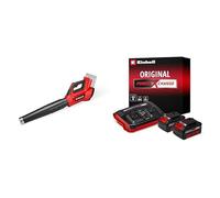 Einhell Professional Souffleur de Feuilles sans Fil GP-LB 36/230 Li E BL-Solo Power X-Change (36 V, débit d’air 230 km/h, Mot. sans Charbon, variateur de Vitesse) + Twincharger et 2 Batteries 4,0Ah