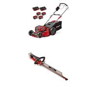 Einhell Professional Tondeuse à Gazon sans Fil GP-CM 36/52 S Li BL (4x5,2Ah) Power X-Change (36V, brushless, 52cm) 4 Batteries 5,2 Ah et 2 Chargeurs Doubles + Taille-Haies sans Fil GP-CH 18/61 Li BL