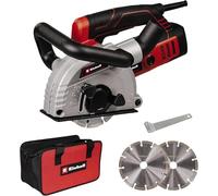 Einhell Rainureuse TE-MA 1500 – 1500 W, Ø125 mm, profondeur réglable – Avec sac + 2 disques diamant