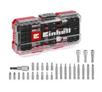 Einhell S-Case 28 pièces jeu d’embouts | Embouts de 25 et 50 mm | douilles | porte-embout à changement rapide | acier CrV