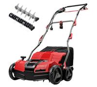 Einhell Scarificateur-aérateur électrique GE-SA 1640 | 1600 W | largeur 40 cm | profondeur jusqu’à 12 mm | 4 positions | sac 48 L | rouleau aérateur et scarificateur