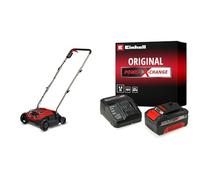 Einhell Scarificateur-aérateur sans fil GC-SC 18/28 DS Li-Solo Power X-Change (18 V, largeur de travail 28 cm, moteur sans charbon, rouleau scarificateur 12 lames) avec Chargeur et Batterie 4,0Ah