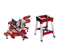 Einhell Scie à onglet radiale TC-SM 216 (1600 W, table pivotante à réglage rapide, blocage d’arbre «Spindle-Lock», avec lame aux carbures de tungstène) VERSION KIT avec Piètement Universel