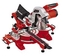 Einhell Scie à onglet radiale TC-SM 254 (1900 W, fonction de traction sur double glissière, table pivotante à réglage rapide et butées d’angles, laser, vendue avec lame aux carbures de tungstène)