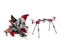 Einhell Scie à onglet radiale TE-SM 10 L Dual (2 100 W, lame de Ø 254 mm, largeur de coupe 305 mm, profondeur de coupe 85 mm, laser marquant la ligne de coupe) + Piètement stationnaire MSS 1610
