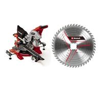 Einhell Scie à onglet radiale TE-SM 8 L Dual (1 800 W, lame de Ø 216 mm, largeur de coupe 305 mm, profondeur de coupe 65 mm, laser marquant la ligne de coupe) + 2ème lame incluse