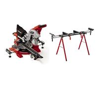 Einhell scie à onglet radiale TE-SM 8 L Dual (1 800 W, lame de Ø 216 mm, largeur de coupe 305 mm, profondeur de coupe 65 mm, laser marquant la ligne de coupe) + Piètement stationnaire MSS 1608