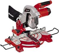 Einhell Scie à onglet TC-MS 216 (1 600 W, table en aluminium coulé sous pression, table pivotante avec butées d’angles, tête de scie inclinable jusqu'à 45°, avec lame aux carbures de tungstène)