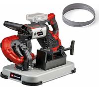 Einhell Scie à ruban sans fil TE-MB 18/127 U Li-Solo Power X-Change (18 V, hauteur de coupe 115 mm, largeur de coupe 127 mm, support, lumière LED, y compris 2x ruban de scie, sans batterie)