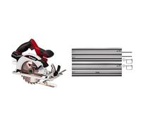 Einhell Scie circulaire portative sans fil TE-CS 18/165-1 (réglage sans outil de la profondeur de coupe et de l’angle d’inclinaison, vendue sans batterie ni chargeur) Livré avec Rail de Guidage 100cm
