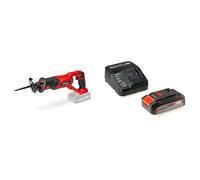 Einhell Scie sabre sans fil TE-AP 18 Li Solo -Système Power X-Change (18V, Hauteur de course 22 mm, Légère et maniable) avec Chargeur et Batterie 2,5Ah