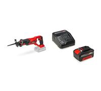 Einhell Scie sabre sans fil TE-AP 18 Li Solo -Système Power X-Change (18V, Hauteur de course 22 mm, Légère et maniable) avec Chargeur et Batterie 4,0Ah