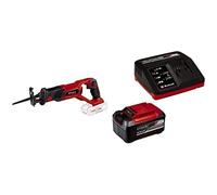 Einhell Scie sabre sans fil TE-AP 18 Li Solo -Système Power X-Change (18V, Hauteur de course 22 mm, Légère et maniable) avec Chargeur et Batterie 5,2Ah