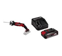 Einhell Scie universelle sans fil TE-AP 18/13 Li Solo Power X-Change (18 V, hauteur de course 13 mm, profondeur de coupe 50 mm dans le bois, avec accessoires) avec Chargeur et Batterie 2,5Ah