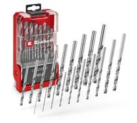 Einhell Jeu de 19 forets HSS-G Ø1-10 mm – Acier HSS 4241, pointe Split-Point 135°, avec cassette