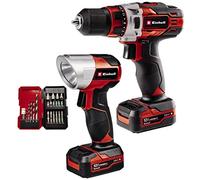 Kit perceuse-visseuse sans fil TE-CD 12/1 Li +22 inhell (Li-Ion, 12 V, 30 Nm max., engrenage 2 vitesses, avec 2 batteries 2,0 Ah, chargeur, kit de forets/embouts de vissage et lampe sans fil)