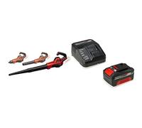 Einhell Souffleur sans fil GE-UB 18/250 Li E-Solo Power X-Change (18V, vitesse d’air 250 km/h, tube en 3 parties, variateur de vitesse électronique avec indicateur LED) avec chargeur et batterie 4,0Ah