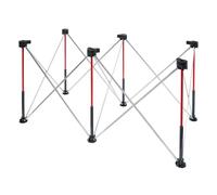 Einhell Support de Travail Pliable | Acier | table 1270 × 665 mm | charge jusqu'à 1100 kg | 6 pieds | raccords plan de travail | sac transport incl.