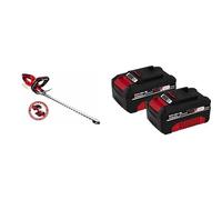 Einhell Taille-Haies sans Fil GC-CH 1846 Li-Solo Power X-Change & Lot de Deux Batteries au Lithium-ION Power X-Change 18 V, 4 Ah : 2 Batteries 4 Ah, compatibles avec Tous Einhell Outils