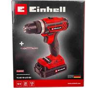 Einhell TC-AS 18 LI/2 Kit Perceuse-visseuse sans fil | Perceuse-visseuse puissante 18V avec 21 niveaux de couple et design ergonomique | Idéal pour les bricoleurs