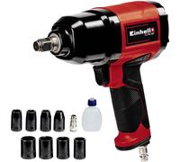 Einhell Boulonneuse pneumatique TC-PW 340 – 340 Nm, rotation gauche/droite, 8 douilles
