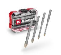 Einhell Forets carrelage HM Jeu de 4 – plaquette métal dur, pointe centrage, tige E 6.3, boîte incl.
