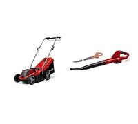 Einhell Tondeuse à gazon sans fil GE-CM 18/33 Li (1 x 4,0 Ah) Power X-Change (jusqu’à 200 m², réglage centralisé de la hauteur de coupe à 5 positions) VERSION STARTER KIT + SOUFFLEUR