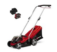 Einhell Tondeuse à gazon GE-CM 36/33 Li – 36 V, 33 cm – 2x2,5 Ah – Noir/Rouge
