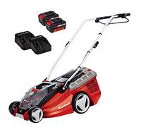 Einhell Tondeuse à Gazon sans Fil GE-CM 36 Li Kit Power X-Change (36 V, 36 cm Largeur de Coupe, jusqu'à 350 m², Brushless, 40L bac de ramassage, avec 2X 3,0 Ah Batterie et 2X Chargeur)