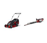 Einhell Tondeuse à gazon sans fil sur batterie GE-CM 43 Li M KIT Power X-Change (Largeur de coupe 43 cm, Surface conseillée 500 m²) Version Starter Kit (2 x 4,0Ah + 2 Chargeurs) + Coupe Bordure 36V