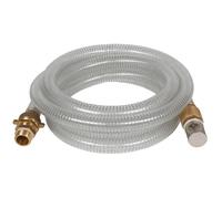 Einhell Tuyau d'aspiration translucide 4 mètres avec embout laiton