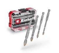 Einhell Forets carrelage HM Jeu de 4 – plaquette métal dur, pointe centrage, tige E 6.3, boîte incl.