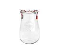 EINKOCHWELT Verre tulipe à bord rond 1750 ml avec couvercle 100 mm, transparent