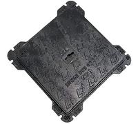 EINSIDE Plaque d'égout en fonte B125, Couvercle de regards avec cadre certifié UNI EN124-1/2, 60 x 60 cm
