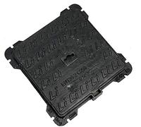 EINSIDE Plaque d'égout en fonte C250, Couvercle de regards avec cadre certifié UNI EN124-1/2, 40 x 40 cm
