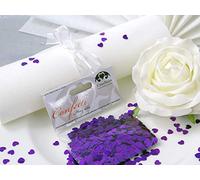 EinsSein 14g Confettis pour Décorations cœur violet brillant métallique confetti paillette paillettes confiti mariage sortie eglise decoration table eglis anniversaire petite mega plastique métallique