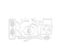 EIOLWJIEO 1 Ensemble Alliage Timbre Mignon Dessin animé Professionnel réutilisable Lavable Remplacement Thanksgiving Carte Faisant Scrapbooking Artisanat Die, Type 1