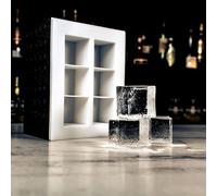Eisbox Grand - Moule à glaçons pour 6 gros blocs - Cristallin - Fond plus lentement - Idéal pour les cocktails - Longueur des arêtes : 5 cm