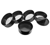 EISCO Ensemble de Sieve en Maille Assortie empilable de 6 pièces, 7 Pouces - Plastique - Comprend #5, 10, 60, et #230 Plus Bottom Pan and Cover