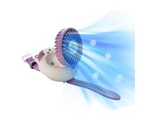 Eisdespie Mini ventilateur portable en forme de chat mignon en forme de montre rechargeable par USB, ventilateur de refroidissement pour enfants, ventilateur d'été pour la maison, pique-nique, salle