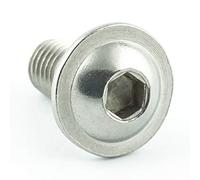 Eisenwaren2000 | Lot de 5 vis à tête bombée M10 x 35 mm avec six pans creux et bride - ISO 7380 Vis à tête bombée avec tête plate et à collet - Vis filetées - Acier inoxydable A2 V2A - inoxydable