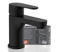 EISL CLAUDIO : Robinet de salle de bain noir, robinet de lavabo noir, robinet de salle de bain noir, robinet de lavabo avec système de vidange pop-up