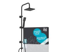 EISL Colonne de Douche Pluie 2en1, Pommeau Anti-Calcaire, Chrome