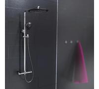 EISL Ensemble de Douche Grande Vita - Chrome Noir
