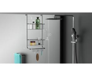 EISL Etagère de douche sans percer, étagère de douche à suspendre 2 étages, panier de douche à suspendre pour shampooing & Co, accessoires de salle de bain