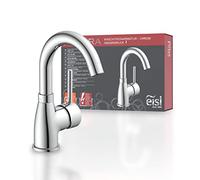 EISL FUTURA NI075FUTCR-LP Robinet de lavabo, robinet salle bain, mitigeur lavabo avec fonction d'économie d'énergie, orientable à 360°, robinet lavabo de bains chrome