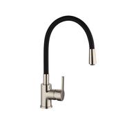 Eisl Robinet de cuisine FLEXO, flexible, économie d'eau, fonction Cold Start, acier inoxydable/noir