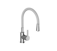 EISL Flexo NI186FLHG Robinet de cuisine, robinet d'évier avec tuyau flexible, robinet de cuisine, chromé/gris clair