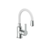 EISL Mitigeur de lavabo FLEXO chrome-blanc