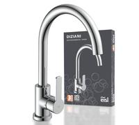 EISL Robinet de cuisine DIZIANI - Robinet d'évier - Chromé | Robinet de cuisine orientable à 360 degrés - Mitigeur d'évier avec mitigeur monocommande - Chromé